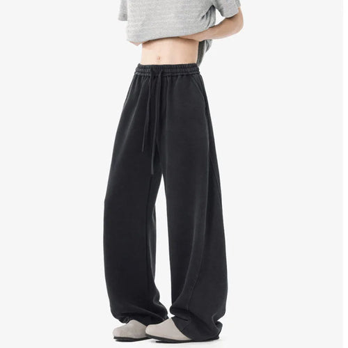 Load image into Gallery viewer, Men's Causal Pants New Korean Solid Color Design Loose Elastic Waist Tide Washed Stylish Male Trousers Spring 9W1526
