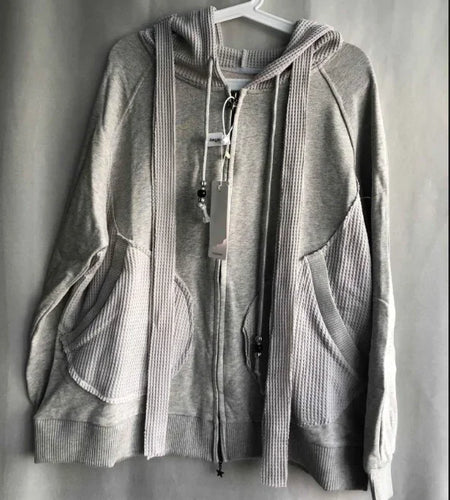 Patchwork Korean Jackets Women's Clothing 2024 Streetwear Casual Hooded Outwear Y2k Tops Bandage Zipper Fashion Coat Ropa Mujer