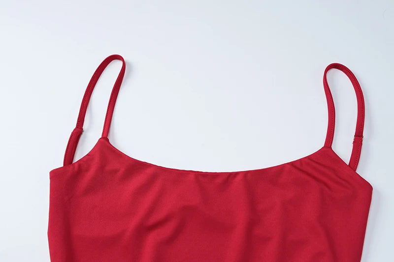 Spaghetti Strap Backless Sexy Maxi Dress For Women Fashion Lace-up Sleeveless Bodycon Club Party Back Slit Long Dress