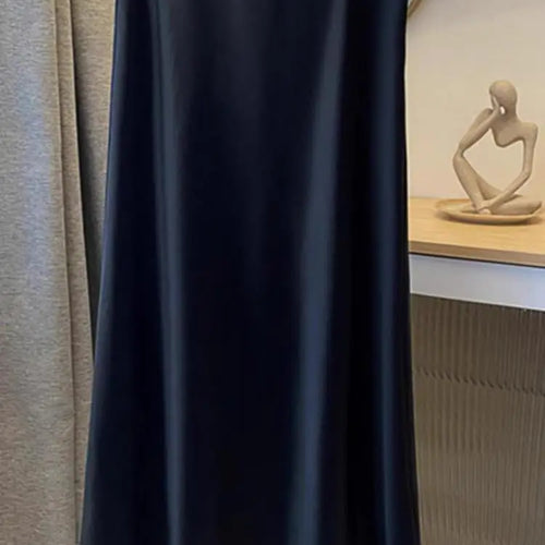 Load image into Gallery viewer, Spring Summer New Solid Elegant Vacation Pleated Skirts Women's French Fashion High Waist Slim A-line Fishtail Long Skirt Ladies
