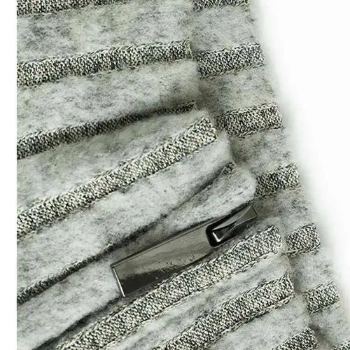 Load image into Gallery viewer, Gray Irregular Big Size Knitting Sweater Turtleneck Long Sleeve Women Pullovers New Fashion Spring Autumn 2025 1DH6800
