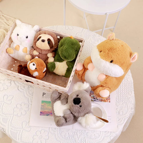 Load image into Gallery viewer, 16/22/30cm Lovely Baby Animal Family Stuffed Koala Raccoon Hamster Creative Soft Baby Appease Doll Children Birthday Gift
