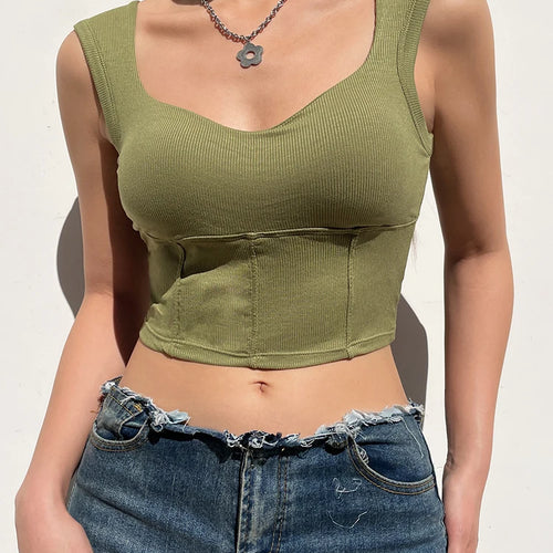 Load image into Gallery viewer, Basic Solid Ribbed Padded Short Vest Sporty Underwear Crop Top Summer Casual Fashion Fitness Tank Top Female Outfits
