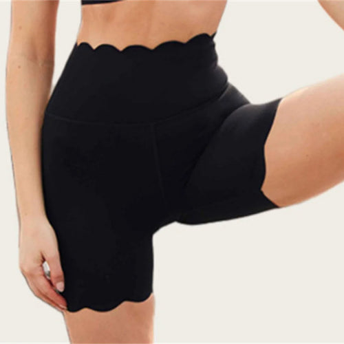 Load image into Gallery viewer, Breathable Skin-Friendly Fitness Two-Piece Set Square Collar Tight Yoga Suit High-Waist Lace Shorts
