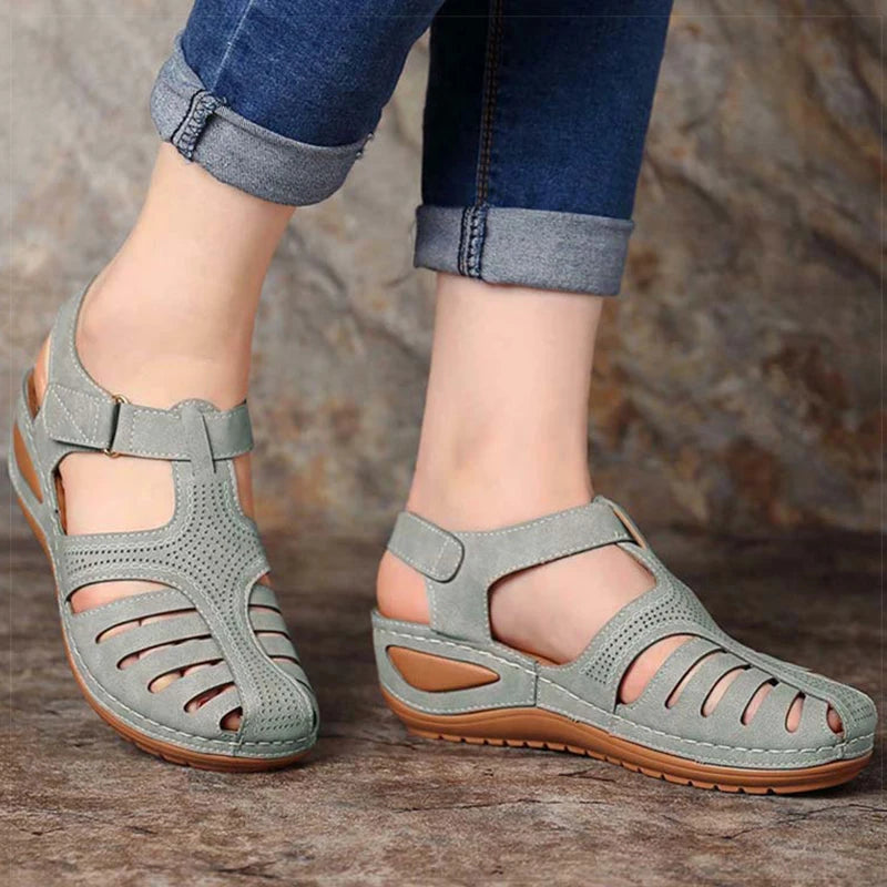 Women's Sandals Classics Summer Shoes For Women Summer Sandals Wedge Heels Sandalias De Mujer With Low Platform Footwear Female