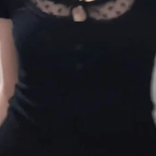 Load image into Gallery viewer, 2025 Summer Lace Patchwork Halter Tees  Women Y2k Aesthetic Sexy Hollow Out T-shirt Harajuku Grunge Cropped Bodycon Fairy Tops
