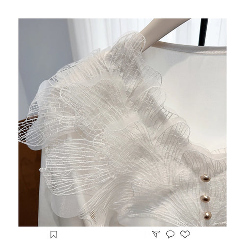 Load image into Gallery viewer, Vintage Women New White Elegant Long Sleeve T-shirt Autumn Beige V Neck Festival Short Pullover Tops Simplicity Popular Clothing
