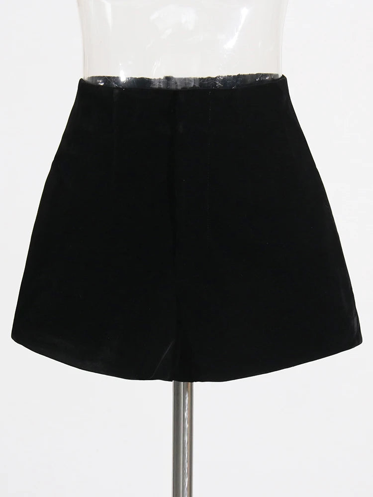 Solid Minimalist Shorts For Women High Waist Spliced Zipper Temperament Slimming Short Pants Female Fashion Clothing Style
