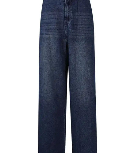 High Waist Blue Denim Vintage Long Casual Wide Leg Jeans New Women Trousers Fashion Tide Spring Autumn 2025 1LD1942