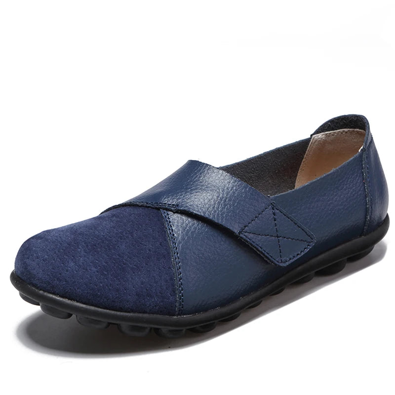 Woman Shoes Soft Leather Low Heels Shoes Women's Elegant Flats 2025 Casual Flat Shoes Women Footwear New Loafers Zapatos Mujer