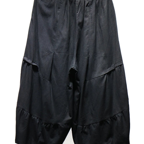 Load image into Gallery viewer, High Elastic Waist Black Pleated Brief Calf-Length Pants New Trousers Women Fashion Tide Spring Autumn 2025 1DJ0226
