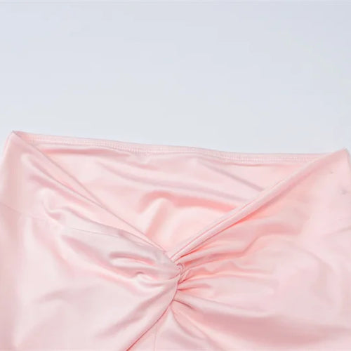 Load image into Gallery viewer, Ruffle Sexy Skirt Two Piece Sets Women Halter Lace-up Crop Top And Mini Skirt Female Beach Club Party 2 Piece Set
