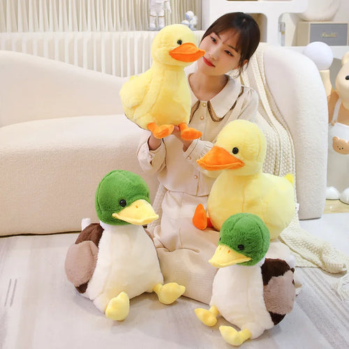 Load image into Gallery viewer, 32/44CM Cute Hairy Plush Duck Toys Kawaii Furry Duck Doll Stuffed Soft Animal Pillow Lovely Kids Girls Children Birthday Gift
