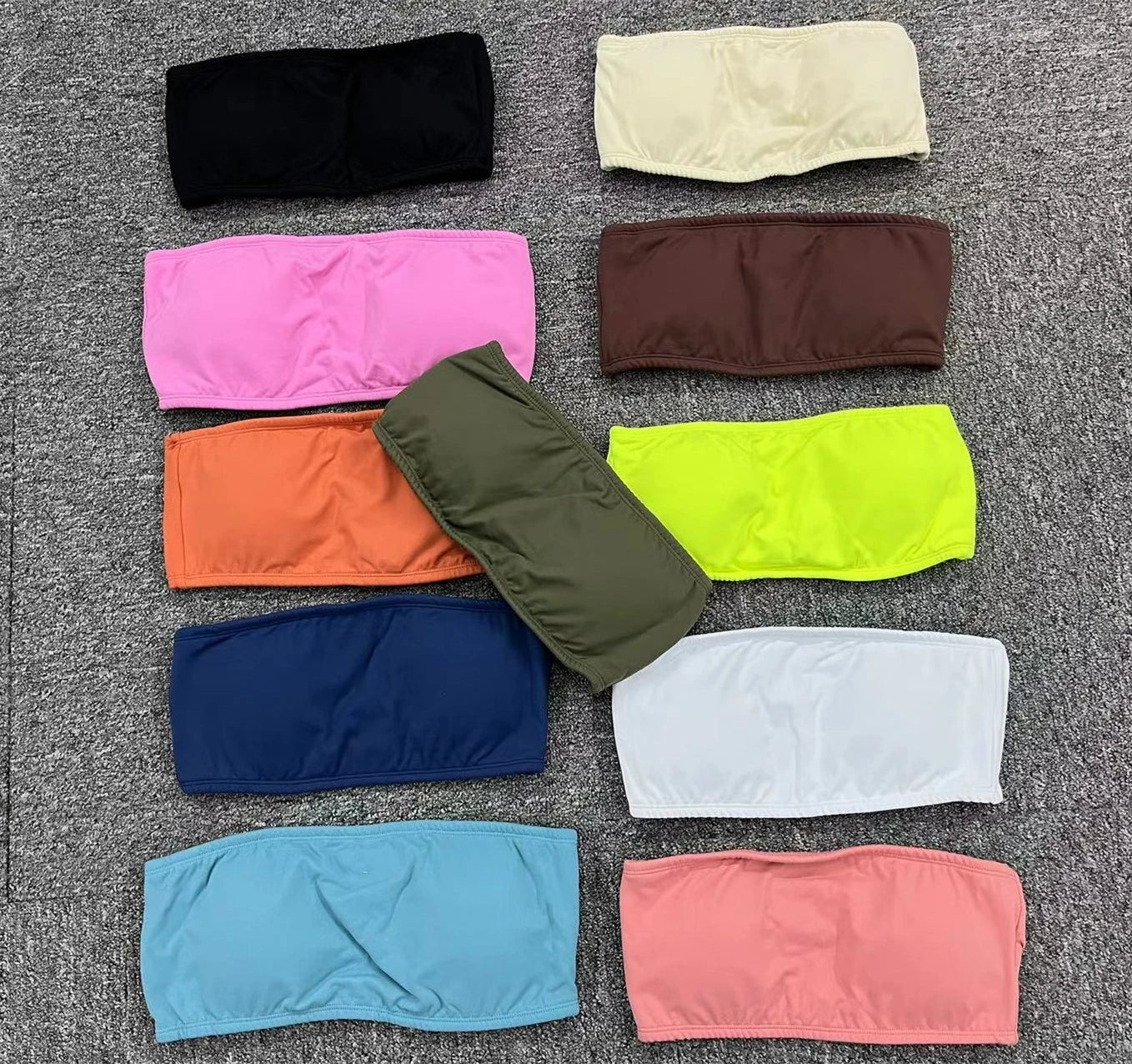 Pad Tube Tops Sports Bra Women Fitness Bra Intimate Strapless Bustier Bandeau Breathable Wrapped Chest Underwear Yoga Bra