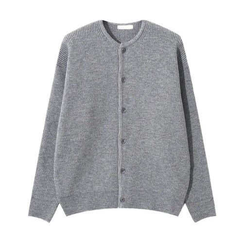 Load image into Gallery viewer, Round Collar Men's Sweaters Knitting Korean Style Single Breasted Solid Color Loose Male New Spring Cardigan Fashion 9W1195
