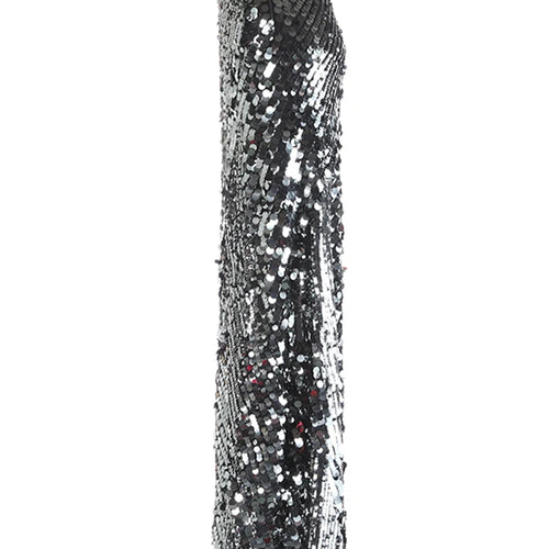 Load image into Gallery viewer, High Elastic Waist Black Sequins Back Slit Elegant Half-body Skirt Women Fashion Tide New Spring Autumn 2025 1DJ1138
