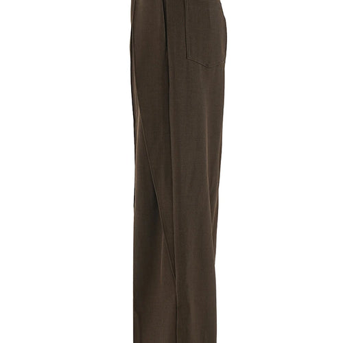 Load image into Gallery viewer, High Waist Brown Pleated Shaped Long Wide Leg Elegant Pants New Trousers Women Fashion Tide Spring Autumn 2025 CPG2118
