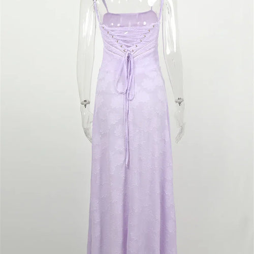 Load image into Gallery viewer, Elegant Print Backless Maxi Dress For Women Fashion New Spaghetti Strap Sleeveless Loose A-line Club Party Long Dress
