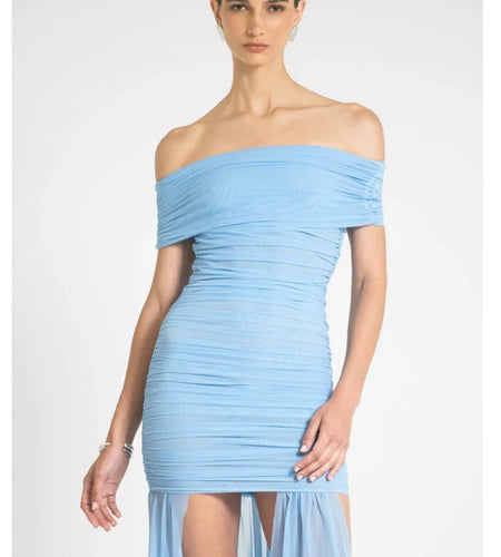 Elegant Sleeveless One Shoulder Mesh Patchwork Elastic Tight Dress Women Sexy Backless Perspective Party Club Vestido