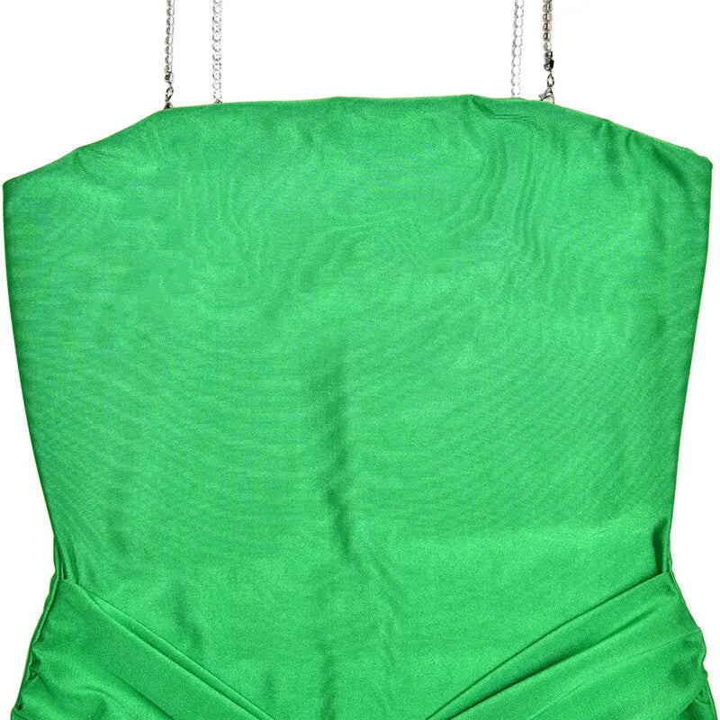 Glitter Spaghetti Strap Sexy Maxi Dress For Women Fashion Sleeveless Backless Bodycon Club Party Long Dress Elegant