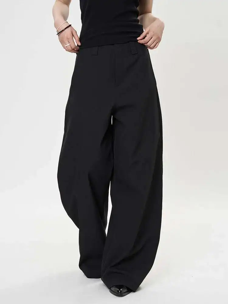 High Waist Purple Brief Shaped Elegant Long Wide Leg Pants New Trousers Women Fashion Tide Spring Autumn 2025 1DH9918