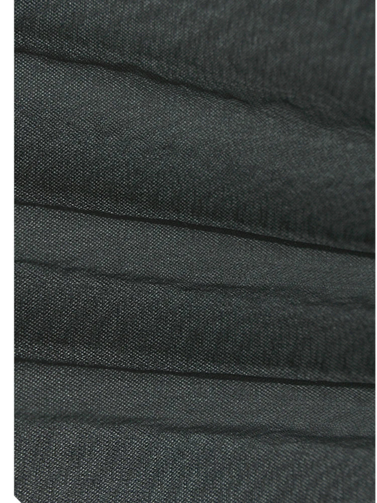 High Elastic Waist Gray Mesh Spliced Casual Wide Leg Pants New Trousers Women Fashion Tide Spring Autumn 20251DJ1438