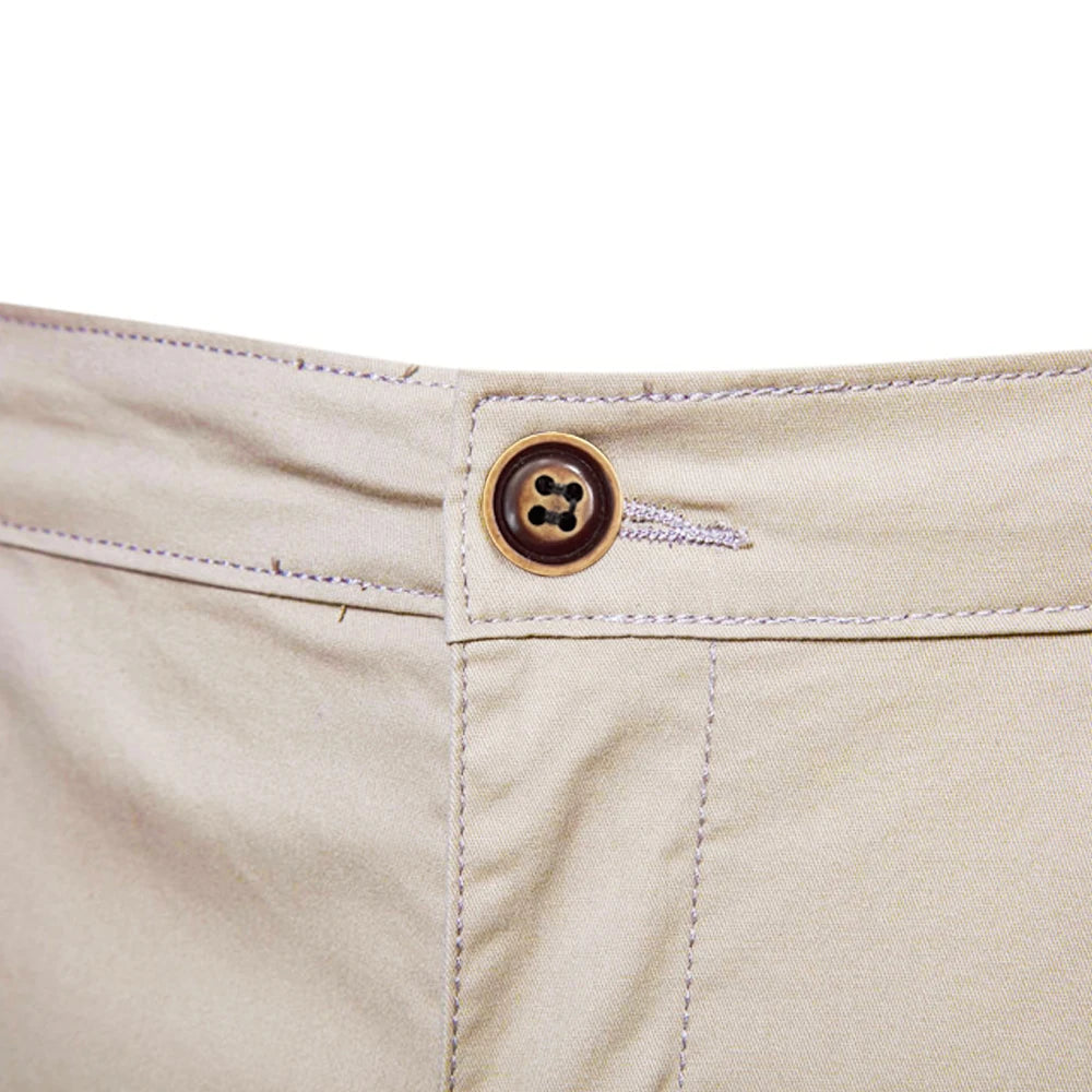 Summer 100% Cotton Solid Shorts Men High Quality Casual Business Social Elastic Waist Men Shorts 10 Colors Beach Shorts