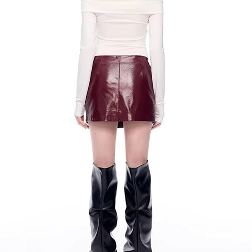 Load image into Gallery viewer, Solid Spliced Lace Up Slimming T Shirts For Women Slash Neck Long Sleeve Minimalist T Shirt Female Fashion Style
