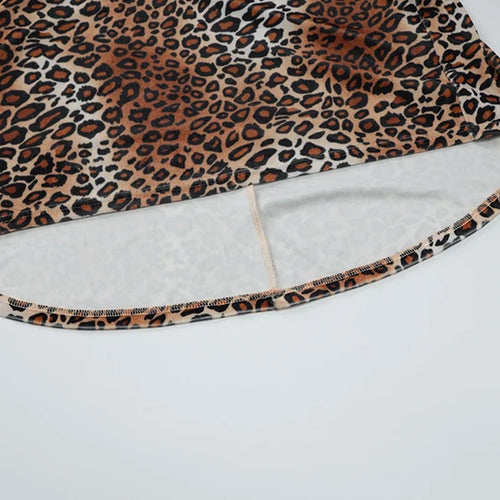 Load image into Gallery viewer, Leopard Print Long Sleeve Sexy Maxi Dress For Women Fashion Hollow Out Bodycon Printed Sexy Long Dress Elegant
