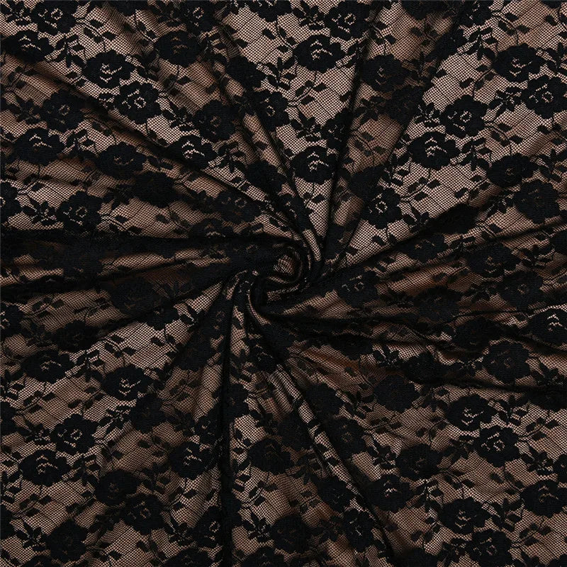 Elegant Lace Long Sleeve Sexy Maxi Dress For Women Fashion Deep V Neck Bodycon Party Club Sexy Long Dress Fashion