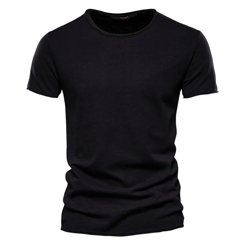 Load image into Gallery viewer, Brand Quality 100% Cotton Men T-shirt V-neck Fashion Design Slim Fit Soild T-shirts Male Tops Tees Short Sleeve T Shirt For Men v2
