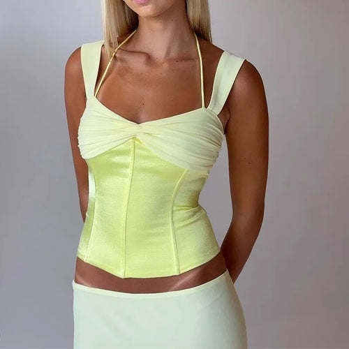 Load image into Gallery viewer, Sexy Skirt Two Piece Sets Women Halter Lace-up Cropped Tops And Maxi Skirt Ladies Fashion Sleeveless 2 Piece Sets
