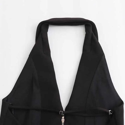 Load image into Gallery viewer, 2025 Women Sexy Backless Strapless Halter Corset Tops Side Zipper Lady Slim Camis Female Solid Chic Tops
