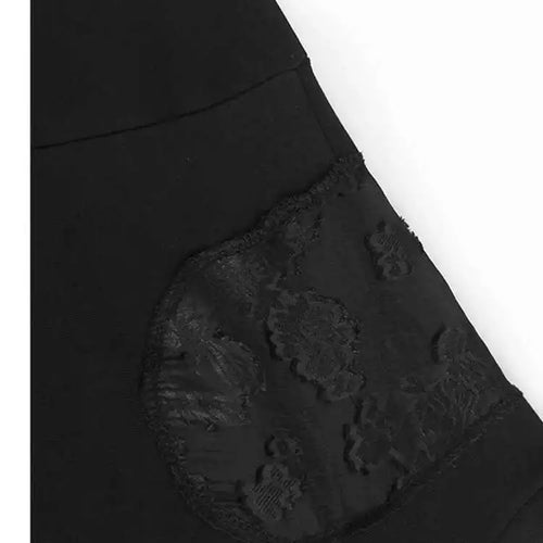 Load image into Gallery viewer, Black Lace Hollow Out Casual Sweatshirt New Round Neck Long Sleeve Women Big Size Fashion Tide Spring Autumn 2025 1DH7096
