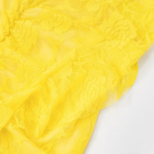 Load image into Gallery viewer, Lace Ruffle Sexy Mini Dress Women Summer New Off-shoulder Backless Sleeveless Draped Ruched  Beach Club Long Dress
