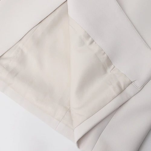 Load image into Gallery viewer, Women Beige Irregular Hem Buckle Long Elegant Blazer New Lapel Long Sleeve Jacket Fashion Tide Spring Autumn 2025 CPDB133
