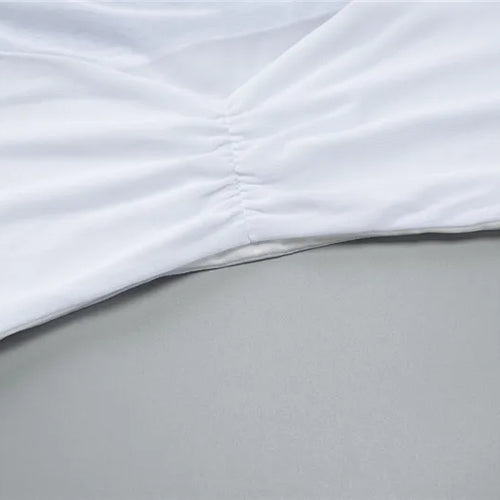 Load image into Gallery viewer, Sexy Skirt Two Piece Sets Women O Neck Long Sleeve T-shirt And Mini Draped Skirt Matching Sets Ladies Skinny Club Sets
