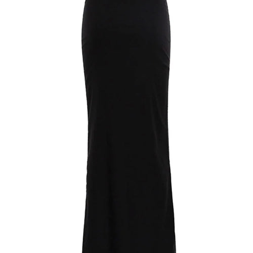 Load image into Gallery viewer, Fashion For Women Black Long Skirts High Waist Slim Seamless Elegant Ladies Gown Casual Summer 2024 New Female Maxi Skirts
