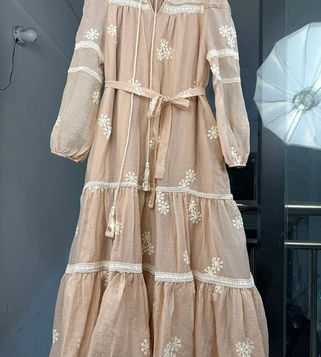 Hit Color Loose Dresses For Women O Neck Long Sleeve High Waist Temperament Mini Dress Female Fashion Style Clothes