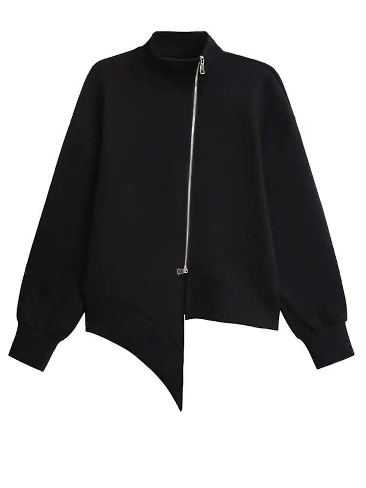 Zipper Sweatshirt Half-body Skirt Two Pieces Suit New Turtleneck Long Sleeve Women Fashion Tide Spring Autumn 2025 1DH7237