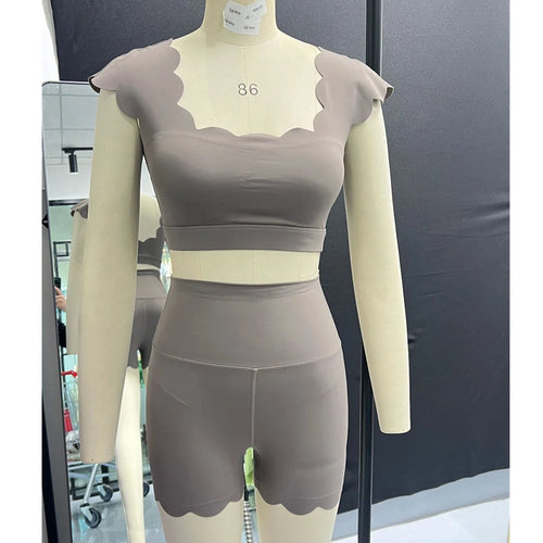 Load image into Gallery viewer, Laser Fitness Shorts Women Yoga Shorts Running Cycling Shorts Sports Leggings High Waist Workout Gym Push Up Shorts Tights
