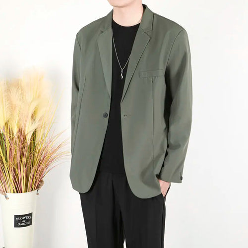 Load image into Gallery viewer, Men's Business Casual Suit Jackets Solid Color Single Breasted New Trendy Loose Handsome Spring Male Blazer 2025 9W1307
