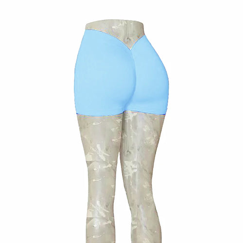 Load image into Gallery viewer, 24Colors Nylon Back V Butt Yoga Pants Women High Waist Fitness Workout Gym Running Scrunch Leggings Shorts Active Wear v1
