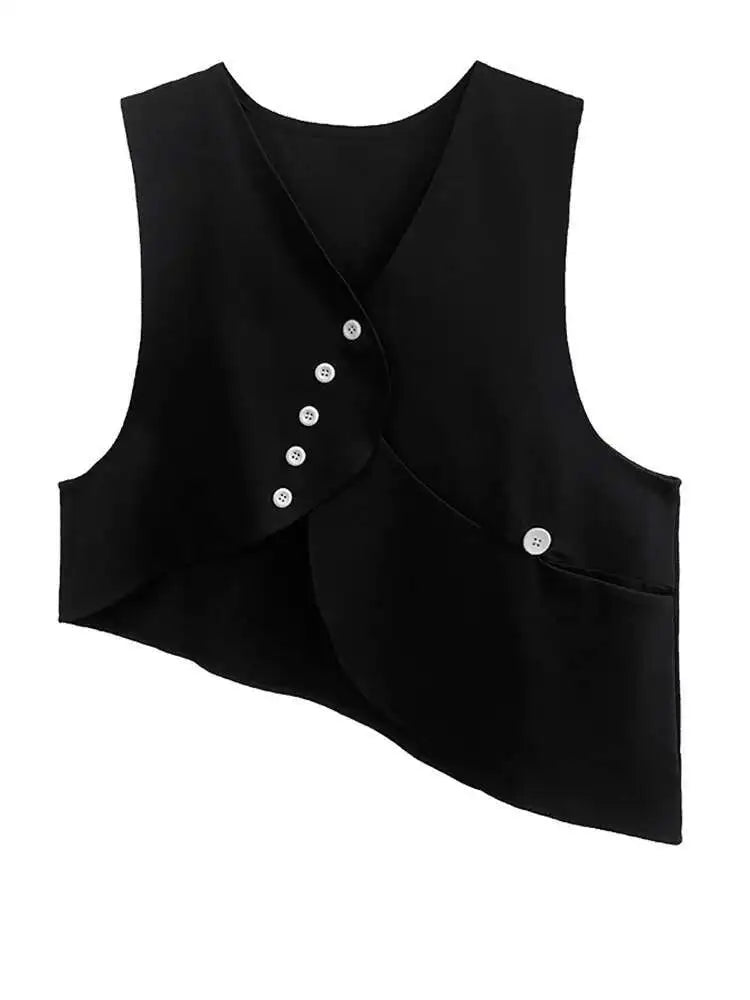 Big Size Vest Shirt Wide Leg Pants Three Piece Suit New Lapel Long Sleeve Women Fashion Tide Spring Autumn 2025 1DH5373