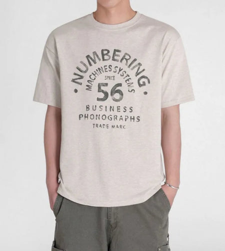 Men's T-shirts Short Sleeve Design New Summer Printing T-shirts Letter Loose Round Neck Male Clothing Korean Style 9W1638