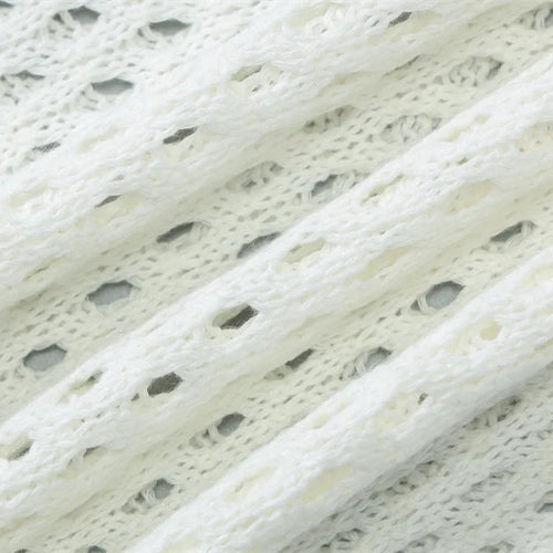 Load image into Gallery viewer, Hollow Out Beach Knit Sexy Mini Dress Women Elegant Halter Lace-up Sleeveless Backless Vacation Club Party Dress
