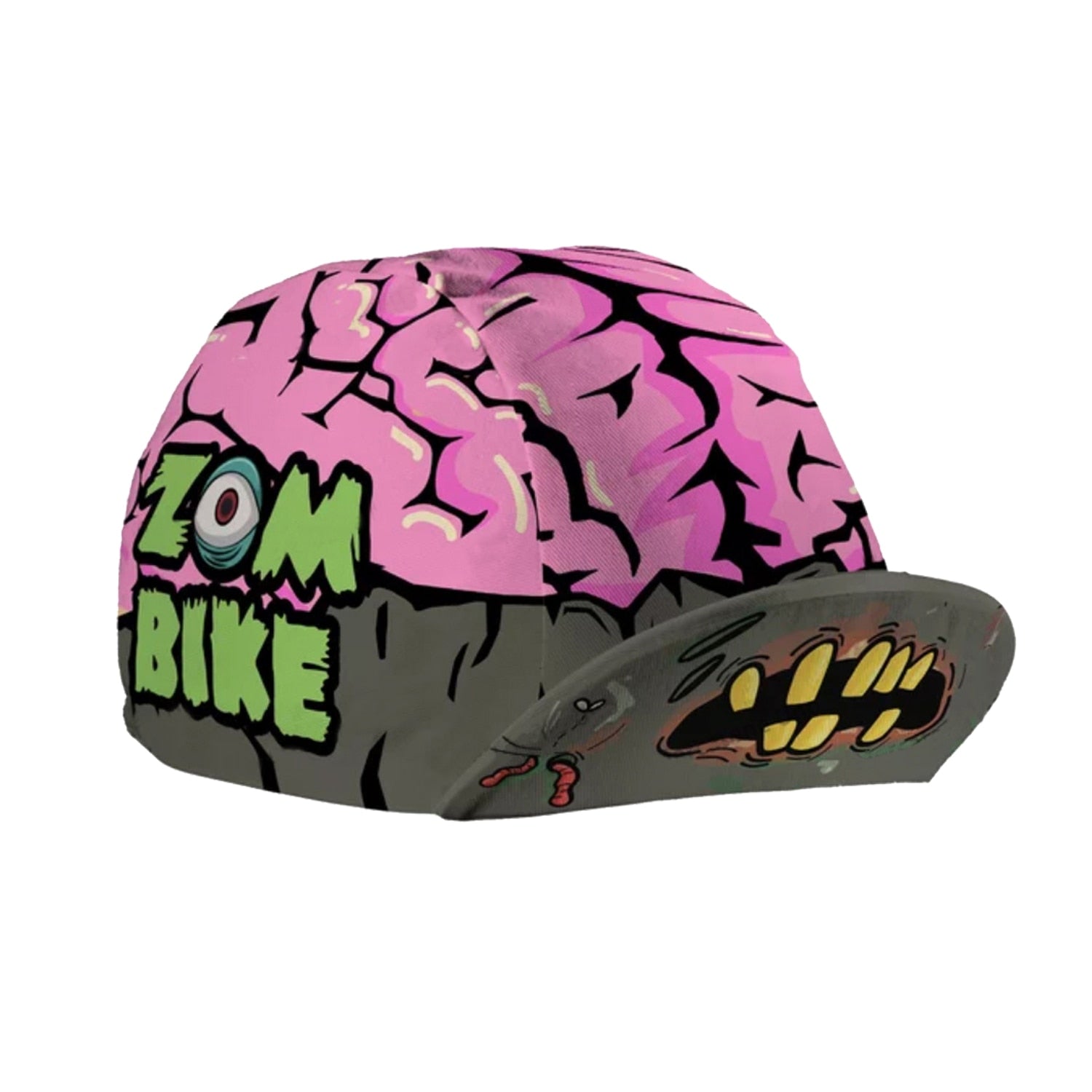 Summer Zombie Fear Cartoon Polyester  Cycling Caps Quick Dry Breathable Balaclava Unisex Bicycle Hat Blue Grey Pink