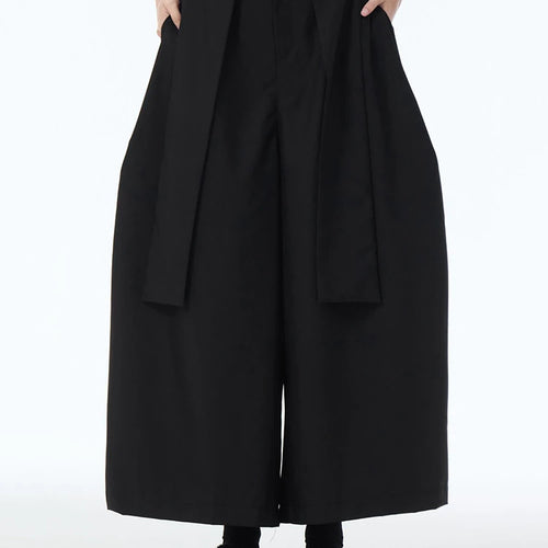 Load image into Gallery viewer, High Elastic Waist Khaki Patch Spliced Long Wide Leg Pants New Trousers Women Fashion Tide Spring Autumn 2025 1DJ1253
