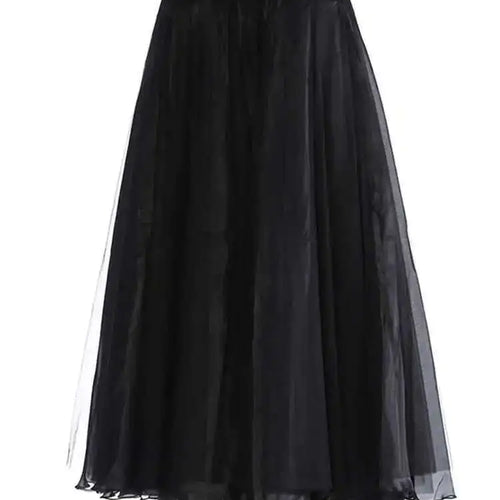 Load image into Gallery viewer, High Waist Khaki Buckle Irregular Mesh Long A-line Half-body Skirt Women Fashion Tide New Spring Autumn 2025 1DH0633
