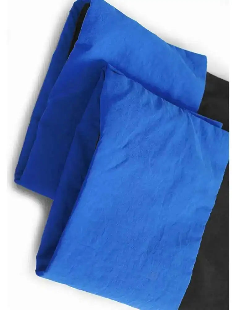 Blue Big Size Shirt Half-body Skirt Two Pieces Suit New Lapel Long Sleeve Women Fashion Tide Spring Autumn 2025 1DH7625